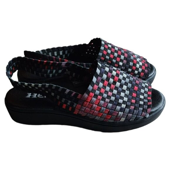HEAL Women's Black/Multicolor Balboa Stretch Woven-Upper Sling Back Sandals Sz 8 - Picture 5 of 9